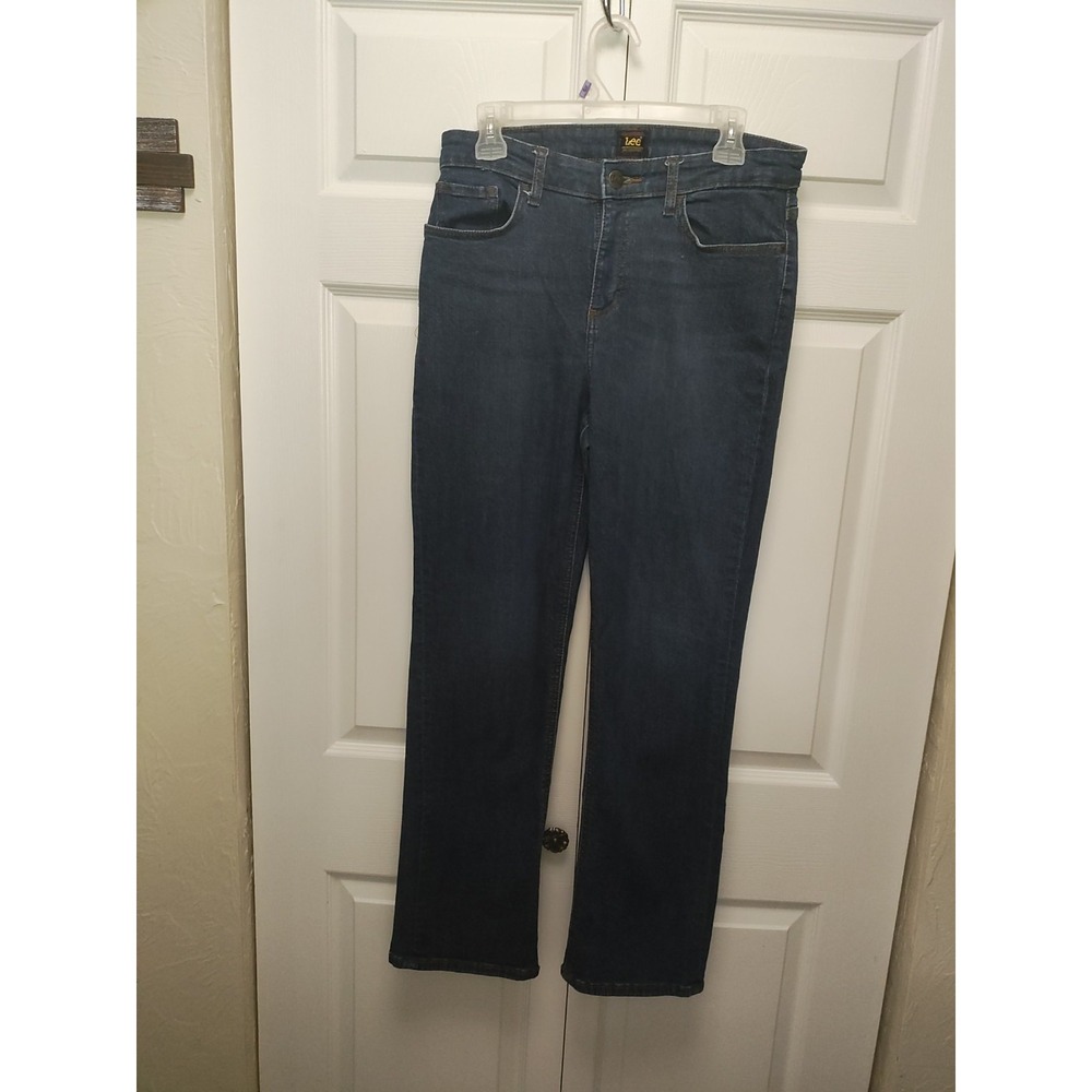 Woman's Lee Premium Quality & Smarter Fit 5 Pocket Dark Blue Denim Jean
